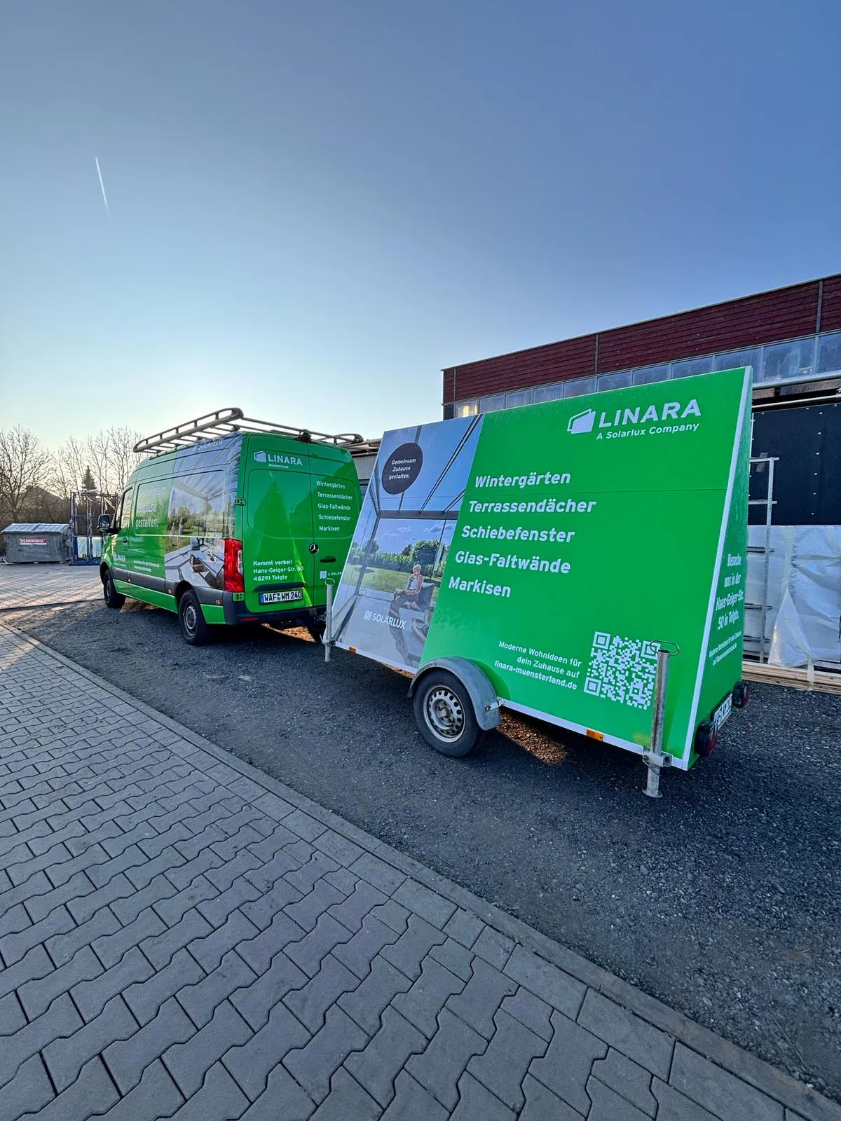 Fahrzeugbeschriftung Lianara Telgte mit Anhänger